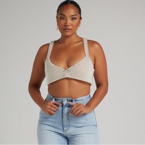Showpo Pearl Beaded Top